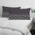 thumbnail image 3 of Boho Purple Flower Pillow Covers, Linen Long Throw Pillow Case, Abstract Bohemia Pesley Floral Holiday Pillow Protector Decorative Cushion Cover for Living Room/Bedroom 24" x 36", 3 of 8