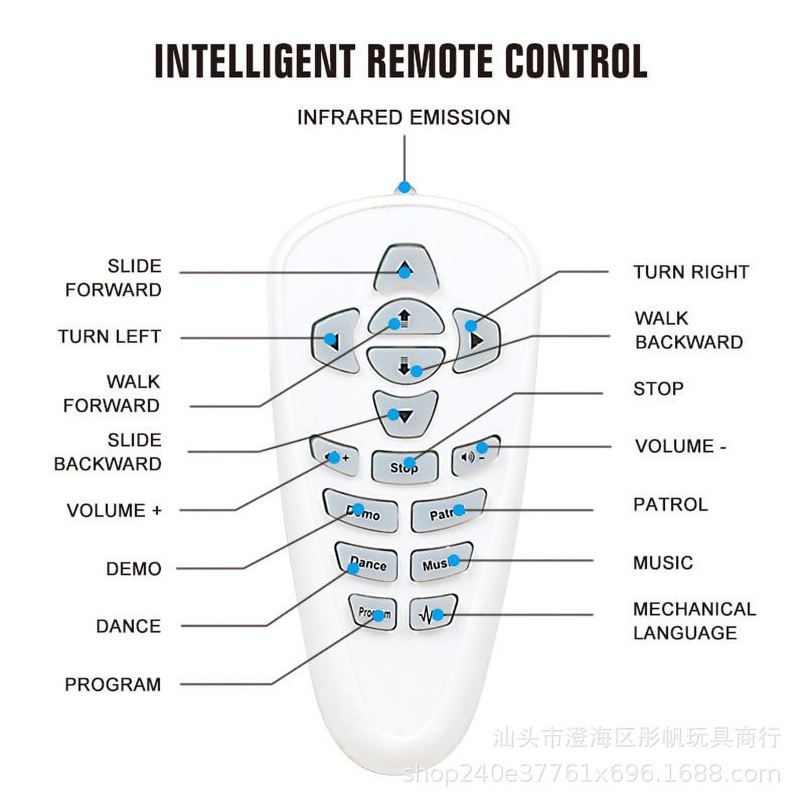 Domary Robô inteligente para crianças RC Gesture Sensing Robot