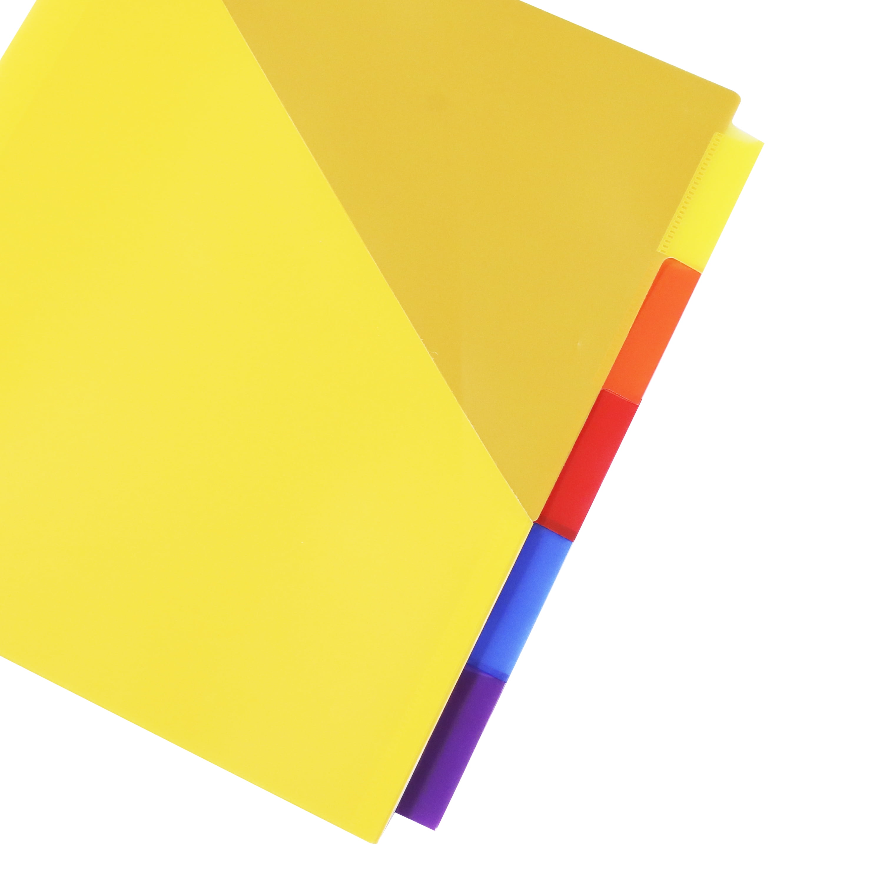 Pen+Gear Vibrant Color 5-Tab Insertable Dividers with Pockets, 6 Pack, Model 90159