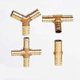 thumbnail image 1 of Accesorio de tubería de púas de latón, conector de latón de 2, 3 y 4 vías para mangueras de 4 mm, 5 mm, 6 mm, 8 mm, 10 mm, 12 mm, 16 mm y 19 mm, accesorios de tubo de agua de cobre Pagoda de 2 vías, d, 1 of 4