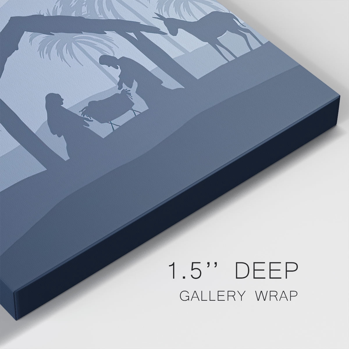 Blue Nativity II- Gallery Wrapped Canvas