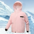 thumbnail image 2 of Mercatoo Kid's 𝗪aterproof Ski Jacket Warm Fleece Hooded Boys Girls Winter Snow Coat Outwear, Windproof Kids Snow Overalls, 2 of 7
