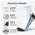 thumbnail image 2 of Weavra Men’s 6-Pc Ankle Athletic Socks – Cushioned Low Cut Running Socks, Breathable Moisture Wicking Sports Socks, Soft Comfort Fit Socks, 2 of 5