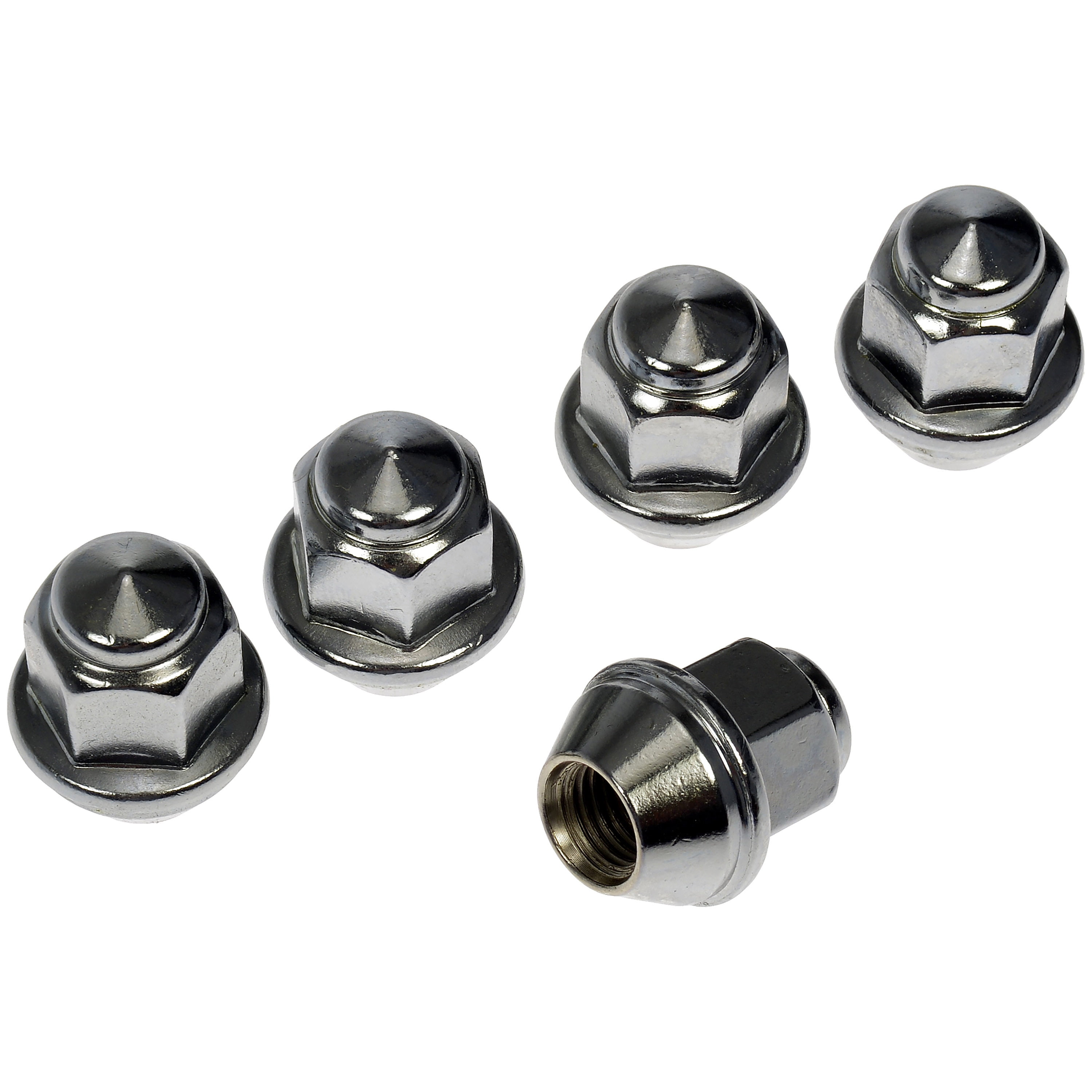 Dorman 611303CD Wheel Lug Nut for Specific Ford / Lincoln Models, Natural (Pack of 5)
