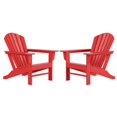 thumbnail image 1 of Portside Classic Outdoor Adirondack Chair (Set of 2) in Red, 1 of 8