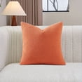 thumbnail image 4 of Teddy Fleece Throw Pillow Cover 18x18 Faux Lamb Sherpa Cushion Cover Soft Curly Plush Decorative Pillowcase For Couch Sofa Bed Living Room Decor, 4 of 7