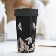 thumbnail image 6 of Goofa Japanese White Crane for Insulated Travel Coffee Mug Spill Proof Leak Proof 16 OZCoffee Tumbler Reusable Coffee Cups with Lids Thermos for Hot and Cold Drink, 6 of 8