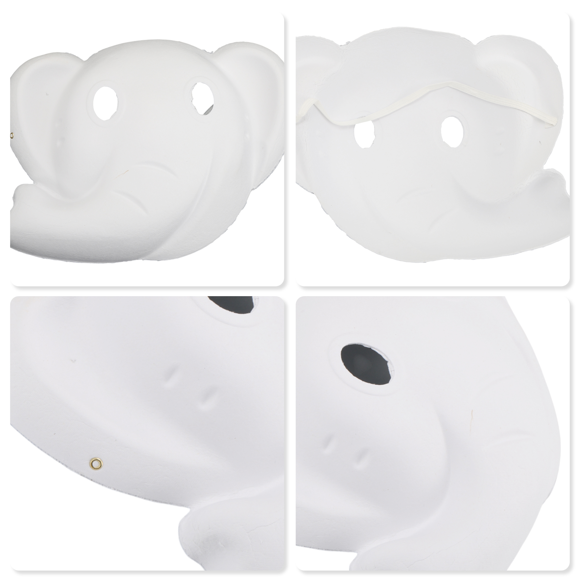 Unique Bargains 1 Pack Elegant Hand-Painted Party Mask White Pattern 5