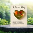 thumbnail image 3 of DAMAI Hummingbird Pocket Hug, Mini Acrylic Hug Token with Encouragement Card, Heart-Shaped Comfort Token with Sympathy Card, Encouragement Gift for Grieving Friends & Family, 3 of 3