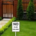thumbnail image 5 of 7"x8.8" Vintage No Parking Sign Do Not Block Driveway Yard Sign with Stakes, Do Not Block Active Driveway Sign, Private Driveway Signs, Rustproof Strudy Aluminum Weathproof, 5 of 5