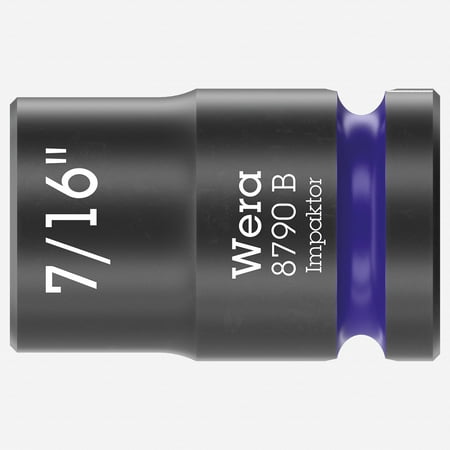 

Wera 005517 8790 B 7/16 Impaktor Socket 3/8 Drive 6 Point