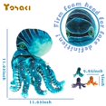 thumbnail image 2 of Yohaki Pulpo de peluche de 11 pulgadas, pulpo impreso marino, juguetes de peluche con 3 bebés, juguete suave y lavable, animal marino de peluche para decoración del hogar, idea de regalo para niños, n, 2 of 4
