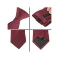 thumbnail image 3 of INSPIRE CHIC Men's Tie Zipper Adjustable Neck Tie for Casual Formal Wine Red -2, 3 of 4