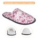 thumbnail image 3 of Balery Flower Butterfly Pantuflas de Casa de Felpa Silenciosas con Diseño Estampado, Zapatillas Cómodas Antideslizantes de Algodón para Interior-Medium, 3 of 8