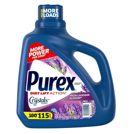 UPC 024200050191 product image for Purex Fresh Lavender Blossom, 115 Loads, Liquid Laundry Detergent with Crystals  | upcitemdb.com