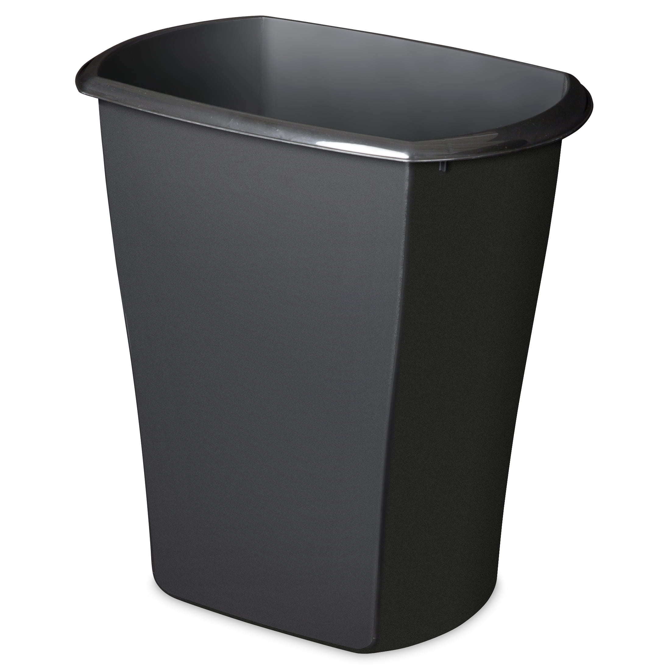 Sterilite 10 Gal Rectangular Wastebasket, Black by Sterilite