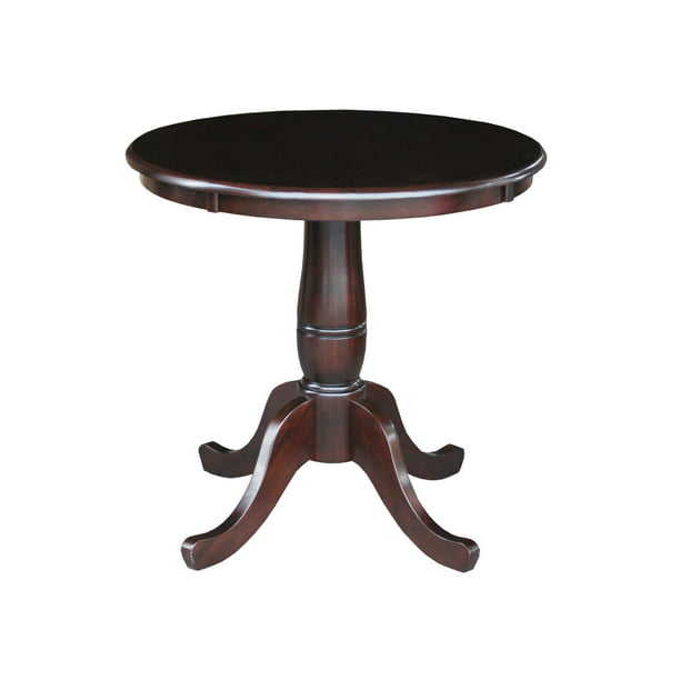 Top Pedestal Dining Table, 30 Inch Tall Round Side Table