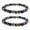 Style 4, variant on Triple Protection Black Obsidian Hematite Tiger Eye Bracelet Bead Healing Bangle-Style 4
