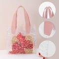 thumbnail image 2 of Unique Bargains Star Design Reusable Gift Bag for All Occasions 1 Pc Pink Clear Small, 2 of 5