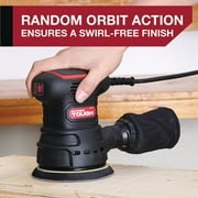 Hyper Tough 2.5 Amp Corded 5 inch Orbital Sander with Dust Bag, Vacuum Hose Adapter & 3 Sanding Sheets, New Condition
