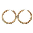thumbnail image 2 of Fiudx Joyería Moda Personalidad de La Moda Aleación Diamante Pendientes Simples Pendientes de Moda, 2 of 6
