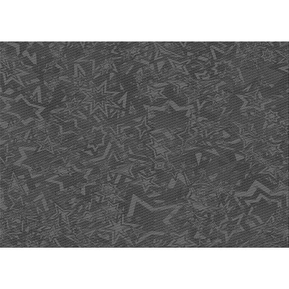 Ahgly Company Indoor Rectangle Patterned Dark Gray Black Area Rugs, 2' x 3'