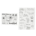 thumbnail image 1 of Sellos Para Hacer Tarjetas, Sellos Transparentes Para Reciclar, Lavables, Respetuosos Con El Medio Ambiente, Para Tarjetas De Felicitación, Diarios, álbumes De Fotos Ccdes Otros, 1 of 8