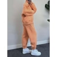 thumbnail image 5 of Luethbiezx Fashionable Women's Two Piece Outfit Set with Stand Collar Sweatshirt and Pants, 5 of 6