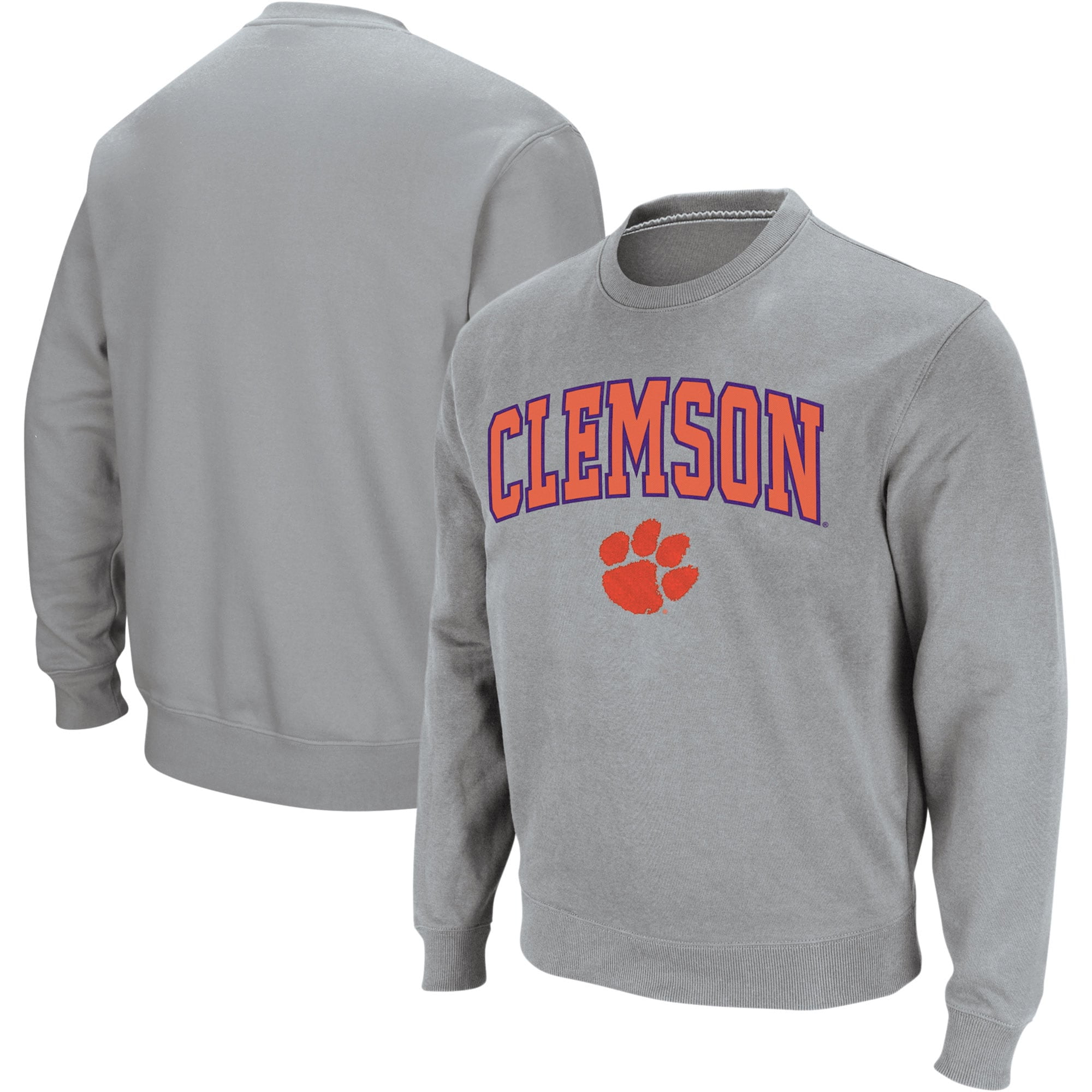 gray clemson crewneck sweatshirt