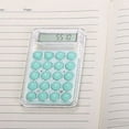 thumbnail image 3 of Calculadora transparente de dibujos animados para estudiantes, calculadora electrónica de escritorio con función estándar de 8 dígitos, 3 of 5