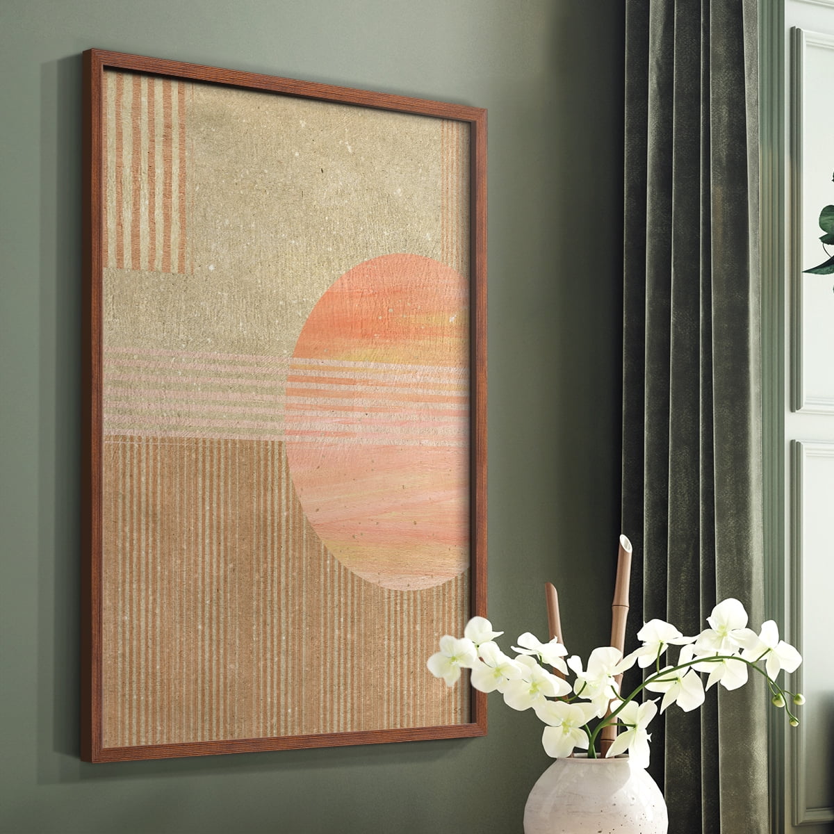Adobe Sunrise II in Paper Solid Wood 11 x 14 Framed Print