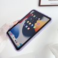 thumbnail image 3 of Glitter Clear Case for iPad mini 6th Gen 8.3" 2021, Luxury Ultra Slim Soft Flexible Lightweight Transparent TPU Back Case Cover Shockproof Anti-Scratch for iPad mini 6th Generation, Purple, 3 of 7