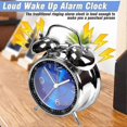 thumbnail image 4 of Super Loud Alarm Clock For Heavy Sleepers Adults,twin Bell Retro 4 Inch Silent Non-ticking Quartz With Backlight, Luminous Dial, Alarm Clocks For Bedr, 4 of 5