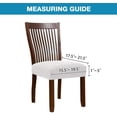 thumbnail image 3 of Dining Chair Seat Cover Stretch Spandex Chair Seat Covers Chair Seat Cushion Slipcovers for Dining Room Kitchen Chairs Removable Washable Chair Seat Covers - Set of 2, Off White, 3 of 8