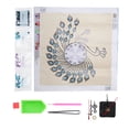 thumbnail image 4 of Reloj de pared, kit de pintura de diamante artesanal, conjunto de decoración de pintura de diamante artesanal para pared del hogar, 4 of 8
