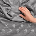 thumbnail image 3 of Ultra-Soft Rayon from Beech Wood, Modal Sheet Set, Queen, Grey, 3 of 5