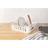 Dish Drying Rack, Mainstays Expandable Dish Rack with Utensil Holder ...