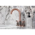 thumbnail image 2 of Kingston Brass FSC892KNLAC Convergent Two-Handle 3-Hole Deck Mount Widespread Bathroom Faucet with Knurled Handle and Brass Pop-Up in Antique Copper, 2 of 8