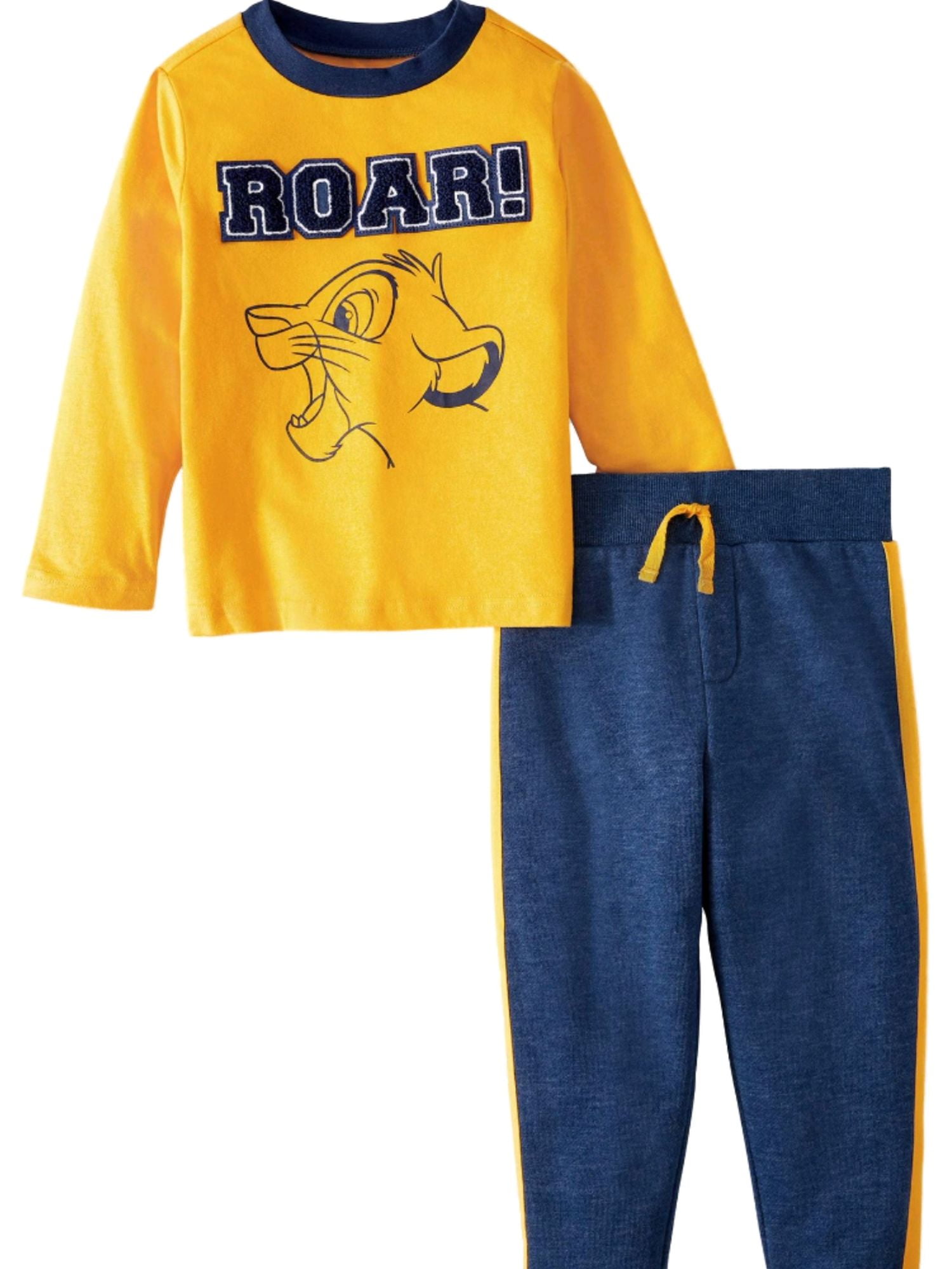 Lion King 2-Piece Long Sleeve Shirt and Pants for Toddler Boys