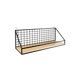 thumbnail image 1 of Cestas Colgantes de Pared para Almacenamiento Estantes de Pared de Hierro No Perforado con Madera Contrachapada para Particiones de Pared de Dormitorio, 1 of 6