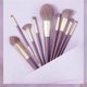 thumbnail image 2 of Juego de 9 pinceles de maquillaje para base de maquillaje, difuminado, sombra de ojos, polvos y corrector. Kit para principiantes y expertos., 2 of 7