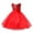 Red solid, variant on 3-10T Kids Girls Flower Princess Sequin Dress Birthday Bridesmaid Party Pageant Formal Long Dresses