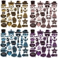 thumbnail image 5 of Molagu Birthday Photo Booth Props Kit Party Favors Magic Purple Glitter Happy Birthday 38 Pieces, 5 of 8