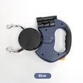 thumbnail image 1 of Dual Dog Retractable Leash with Adjustable Length, Comfortable Harness, Durable & Portable Design – Perfect Outdoor Walking Accessory for Small to Medium Pets, Easy-to-Use Control Tool (Blue), 1 of 6