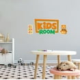 thumbnail image 1 of KIDS ROOM - Adhesive Home Lettering Art Kids Room Decoration Multicolored Kids Toys Teddy Bear Alphabet Letter Cubes Design Kids Playroom Vinyl Wall Decal 20" x 8", 1 of 5