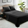 thumbnail image 6 of Twin Flat Sheets Only, Pack of 6, Soft Microfiber Bedding Sheets for Home, Salons, Hotels, Bulk Flat Sheets Only Twin Size (Black), 6 of 7