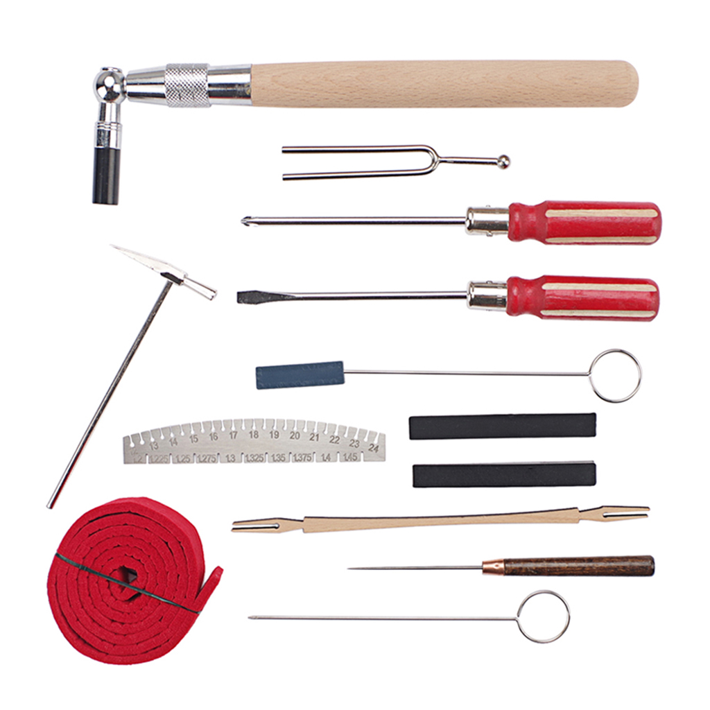 NEXAVKPR Professionelles Piano Tuning Kit Piano Tuner Werkzeuge Tuning Mute Wrench