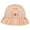 Peach, variant on Wear Sierra Love Rain Infant Girl Maxi Hat, Rainbow Print, Soft Fabric, Red, One Size