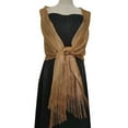 thumbnail image 2 of Walbest Elegant Bride Shawl Ultralight Solid Color Tassels Decor Evening Shawl for Women, 2 of 7