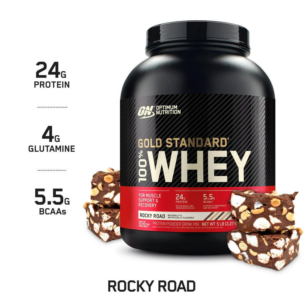 Optimum Nutrition Gold Standard 100 Whey Protein Powder, Rocky Road